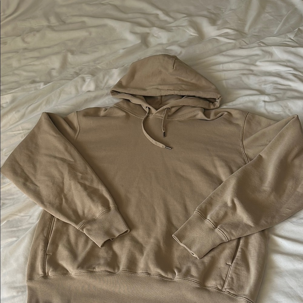 Uniqlo Men's Tan Hoodie